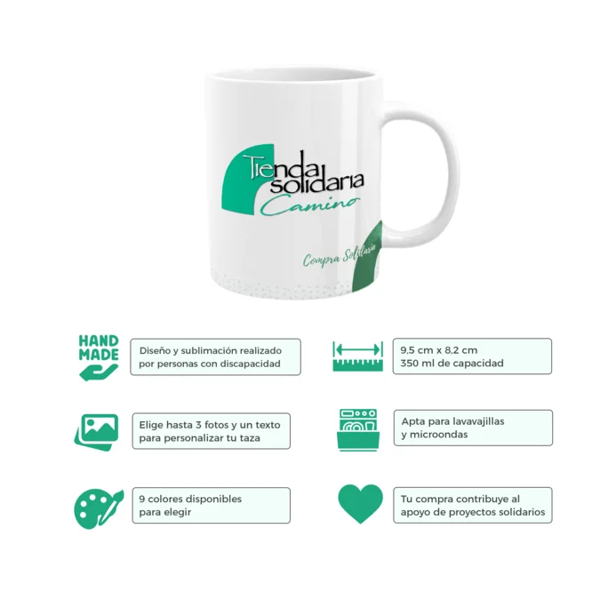 diseño propiedades taza personalizada cerámica
